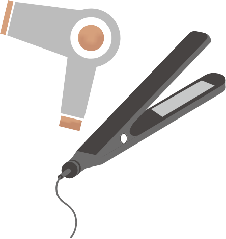 ドライヤーとアイロン