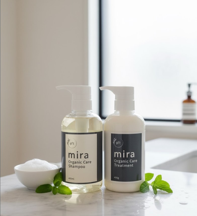 自社会社シャンプー「mira」販売開始